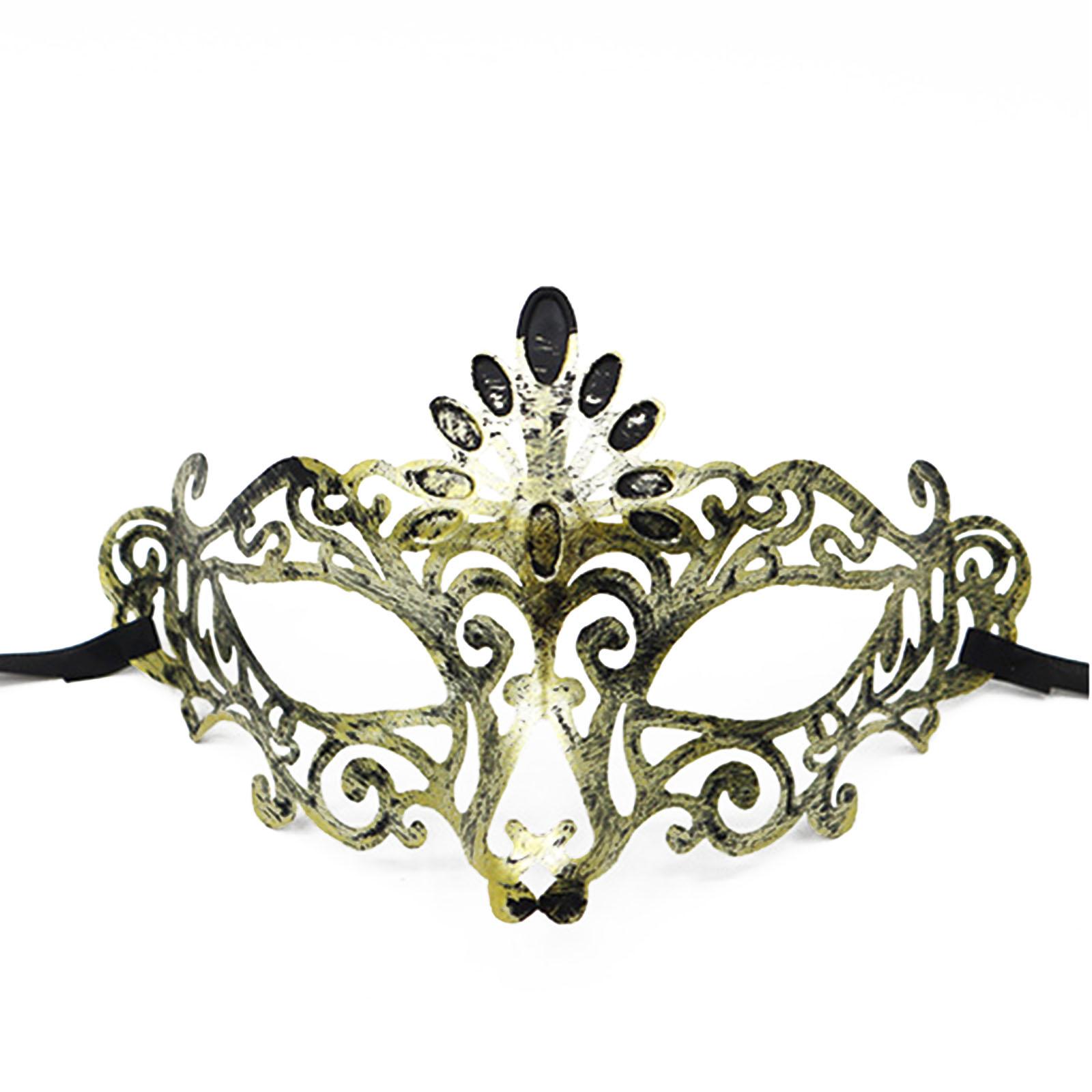 Male Half Face Mask Women Masquerade Mask Antique Mask Venetian Mask Retro-Party Mask for Costume Carnival Holloween жёлтый