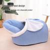 All-Season Washable Pet Bed: Cozy Enclosed Nest for Cats & Dogs