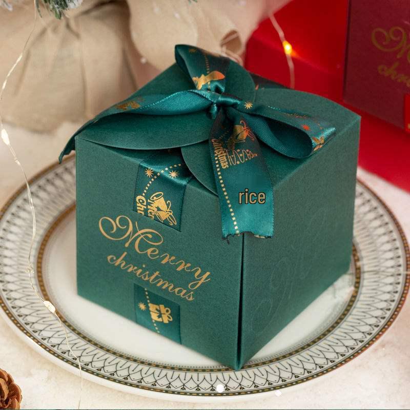 Christmas Apple Gift Box for Kids - Creative Holiday Packaging with Candy Bag