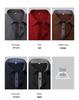 Men's Solid Color Non-Iron White Long Sleeve Slim Fit Business Shirt