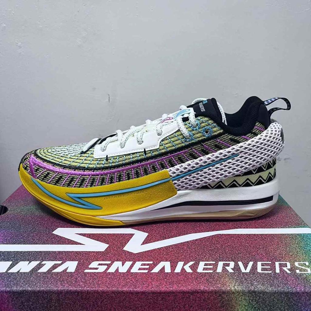 Anta Fong Mang 1 Comfortable Fashion Versatile Non-Slip Wear-Resistant Impact-Resistant Low-Top Carbon Plate Basketball Shoes 112431113-4