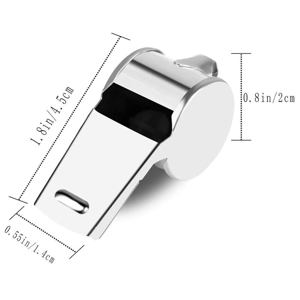 1-10PC Portable Referee Whistles with Rope Sport Rugby Metal Whistle Party Training Soccer Football Basketball Cheerleading Tool