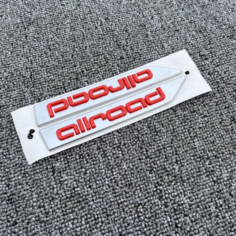 2Pcs 3D ABS Emblem Decal Car Fender Side Logo Badge Sticker for A6 A3 A4 A7 Q2 Q3 Q5 Q7