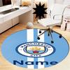 Benutzerdefinierter Name Manchester City Aufgedruckter Runder Teppich Teppich Stuhlteppich Bereichsteppich Eingang Fußmatten, für Bürostuhl Wohnzimmer Schlafzimmer Küche.