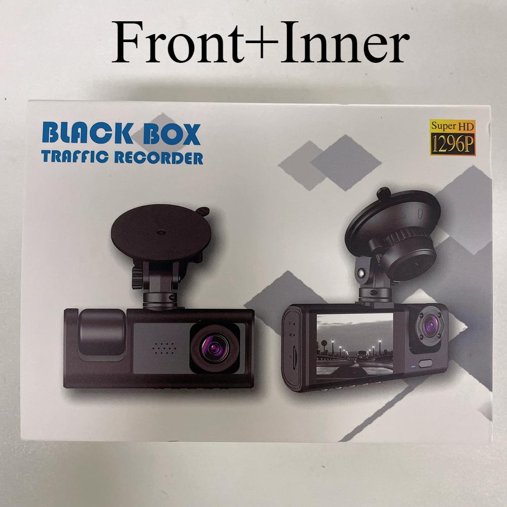 

Регистратор вождения, обратное изображение, ночное видение, заполнение 1080P, три объектива в записи автомобиля Front+Inner