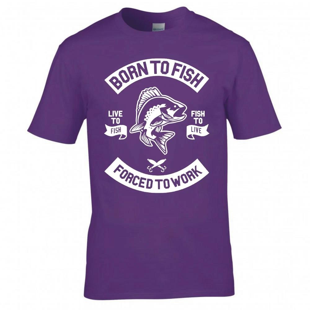 Funny Born To Fish Forced To Work Tshirt