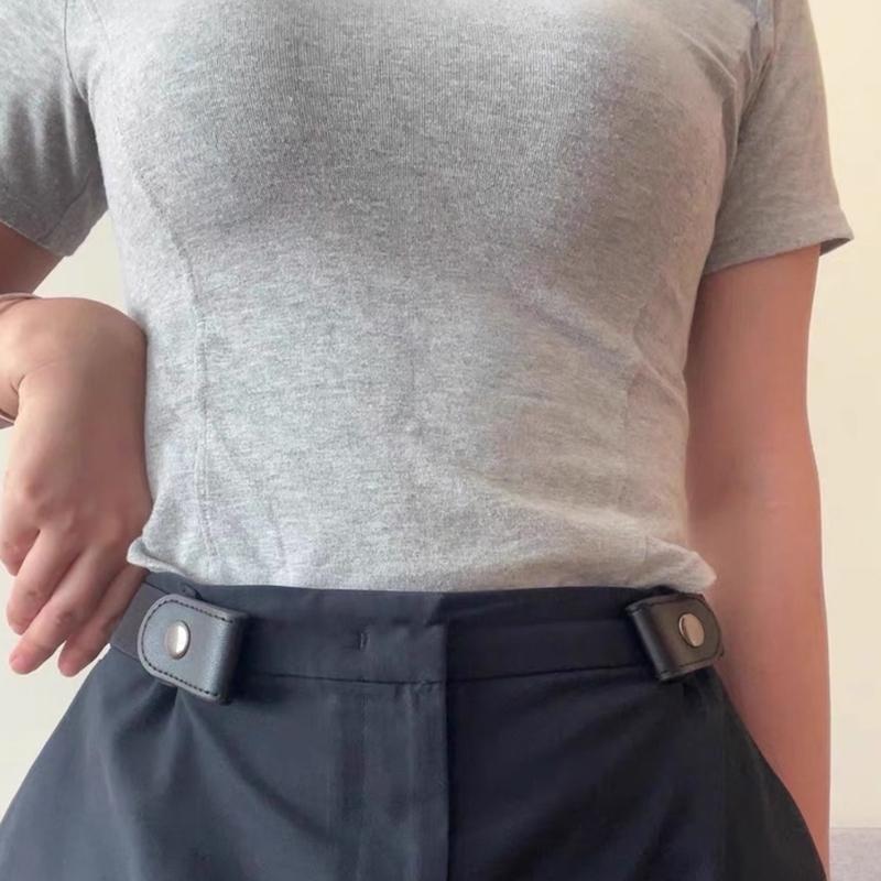 Invisible Adjustable Waistband Belt For Pants Elastics Cloth Strap Hide Design Comfortable Fit