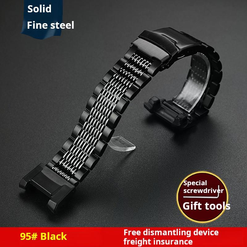 GWG B1000 solid stainless steel strap bracelet For G-SHOCK Casio GWG-B1000-1A third generation Mud King modified Metal watchband