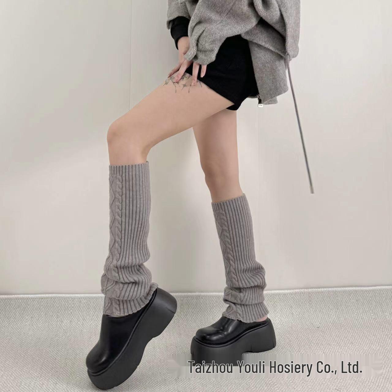 

Очень толстые носки-гольфы с ромбами - Ангорская шерсть меланж кофейного и рождественского красного цветов для женщин, идеально подходят для осени/зимы One Size