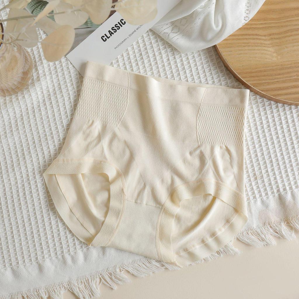 Hochgeschnittene nahtlose Damenunterwäsche mit Bauchkontrolle - Antibakterieller Seidenzwickel, Übergröße, Atmungsaktive Shorty-Slips (2025)