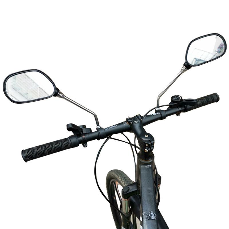 Flat Reflective Rearview Mirror for Bicycles - Safety Equipment for Mountain Bikes and Electric Vehicles