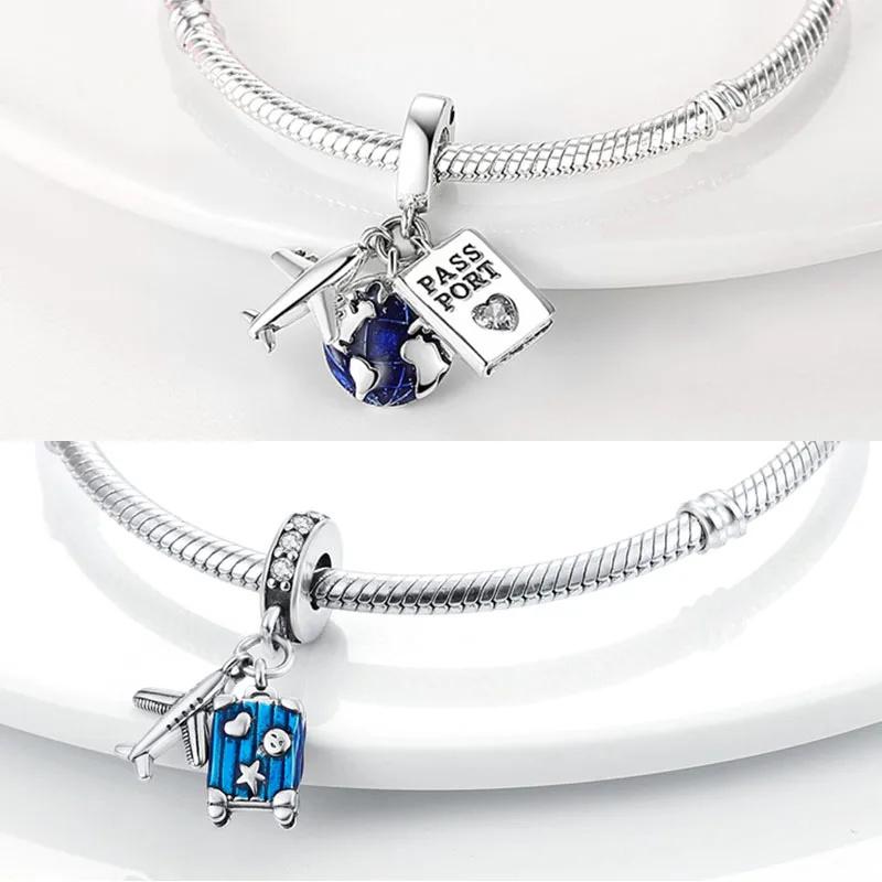 Copper Plated Charms For Woman Beads Fit Original Bracelet Making Dangle Charm Fashion Jewelry Pendants