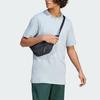Adidas Solid Color Logo Sports Casual T-Shirt Men Tops Light-Blue IJ6109