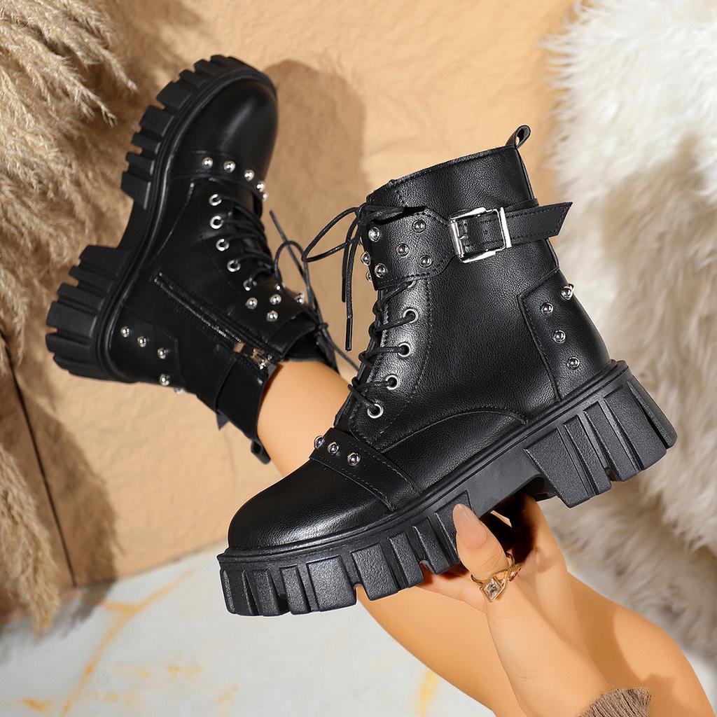 Fashion 2025 Women Ankle Boots Fashion Comfortable Elegant Anti-slip Boots Walking Platform Designer Shoes for Women Zapatos De Mujer