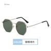 Personalized Multi Women's Sun Goggles New Fashionable Metal Polygonal Sunglasses Driving Travel Anti UV Sunshades Sunglasses