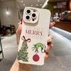 Christmas Tree Pattern Soft Phone Case For iPhone 17 16 15 Pro Max 14 13 12 11 XS X XR 7 8 Plus 16E Air Shockproof Bumper Cover
