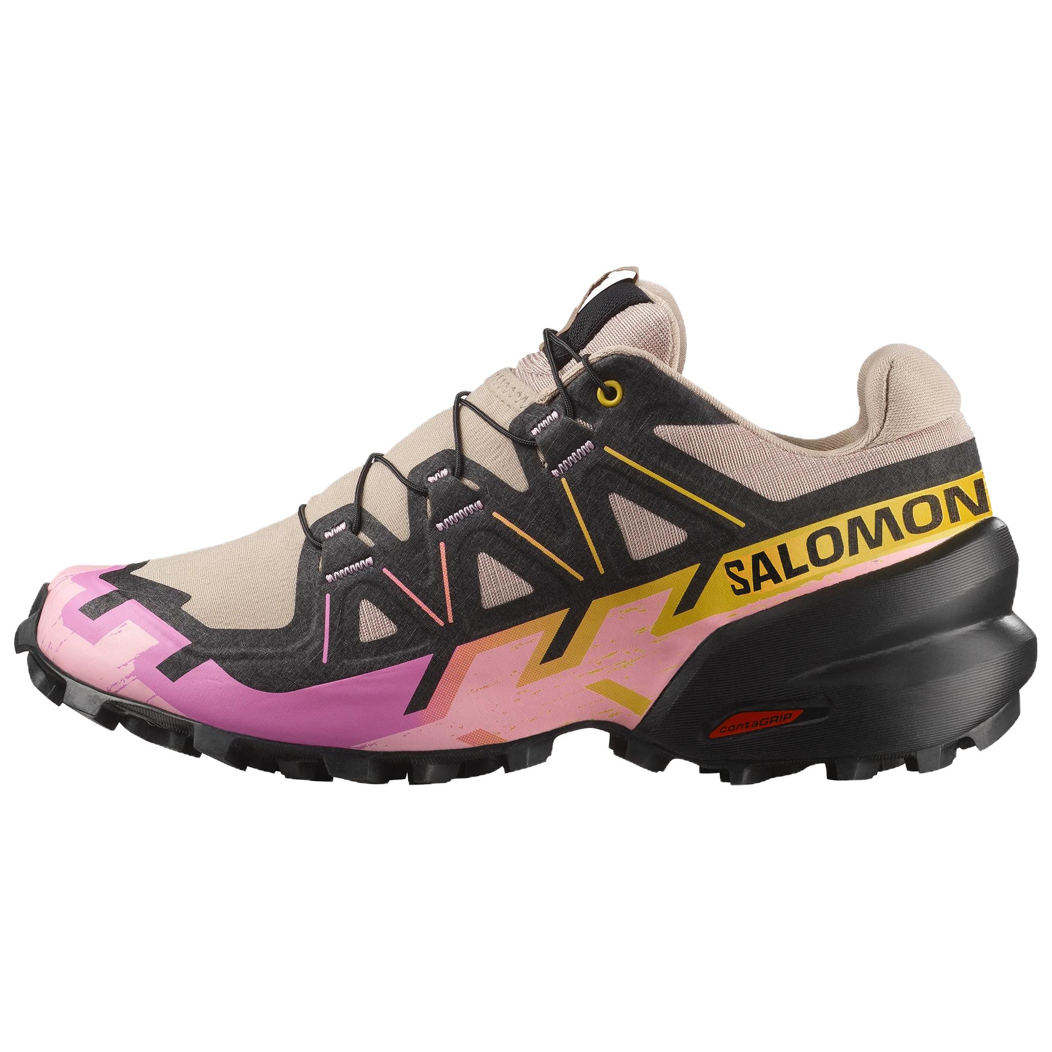 

SALOMON Speedcross 6 Универсальные Удобные Кроссовки для Бега Женские Кроссовки Черный Коричневый Розовый 479808 39⅓