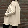 Women's Double-Breasted Long Sleeve Coat Loose Fit Winter Fall Fashion Outerwear