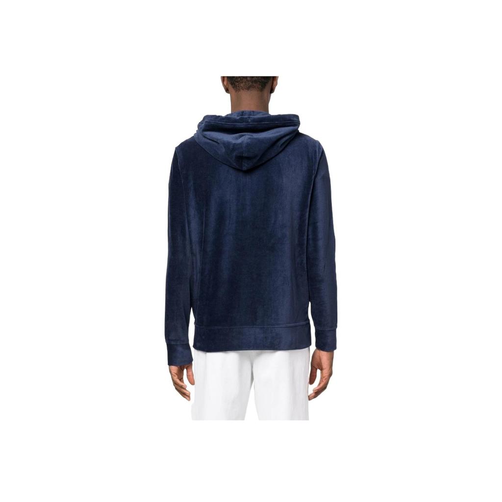 Polo Ralph Lauren Ss23 Solid Color Logo Embroidered Zip-Up Hoodie Men hoodies Navy-Blue 710877154-005