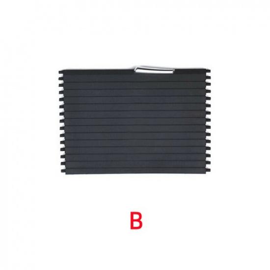 2pcs Front Console Cup Holder Roller Blind Cover Kit For BMW X5 X6 E70 E71