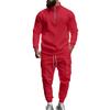 Men's Casual Warm Zipper Sports Pants Set