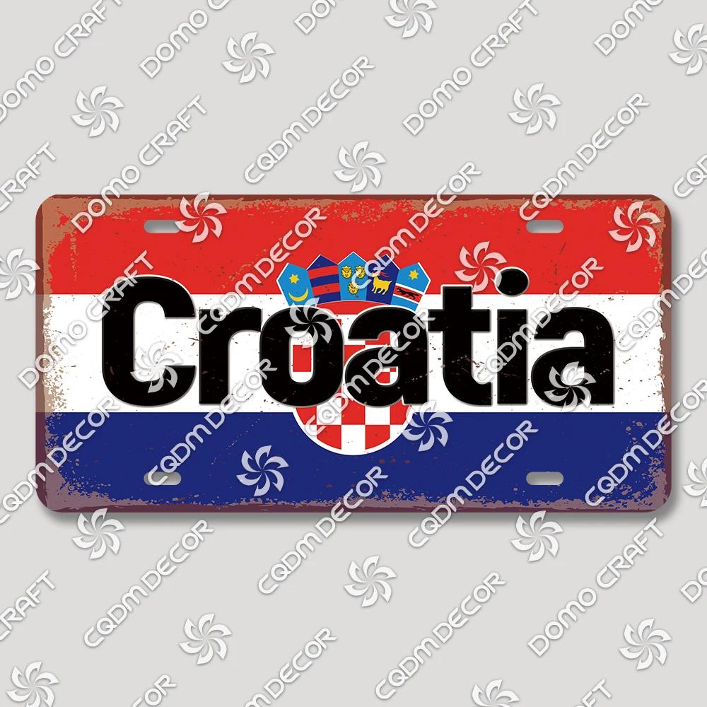 Football Club License Plate Tin Signs Retro Barcelona Milan Manchester Metal Poster Garage Bar Club Home Wall Decor