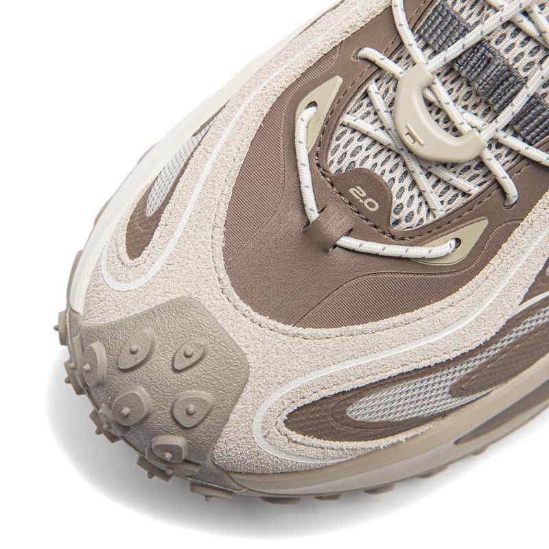 Scarpe da corsa basse da uomo Li Ning Ranger, beige e marrone, modello AZGW311-4