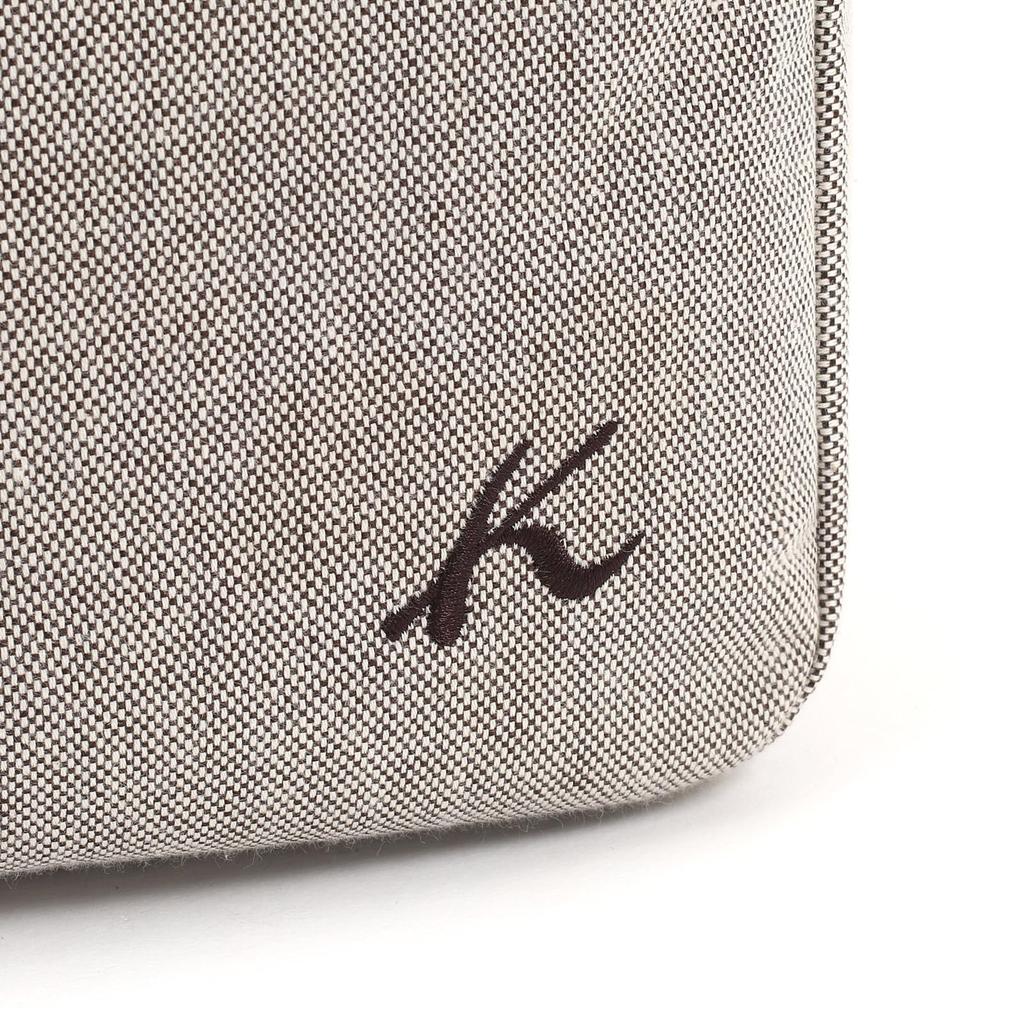 Chambray Fabric Crossbody Shoulder Bag Brown 60601 [Kitamura] R-0781 Women's [Brown]