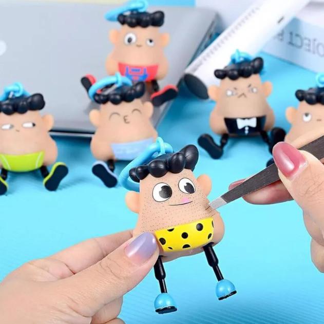 Blackhead Mr Plucky Squeezing Plucking Stress Relief Toy Beard Hair Removal