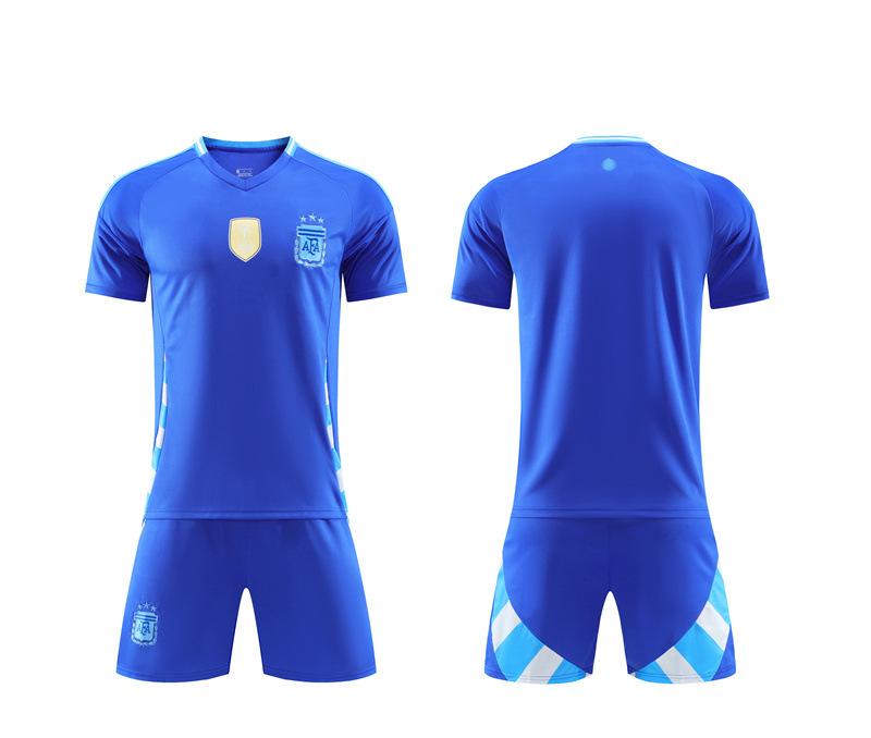 24-25B Argentina away national team training jersey football jersey children s jersey children s clothing adult size 16-3XL 16 yards/100