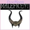 2024 New Golden Maleficent Horns Latex Mask For Halloween Cosplay And Carnival