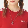 Adidas Neo Round Neck Fleece-Lined Knit Sweater Women Tops Red GJ8744