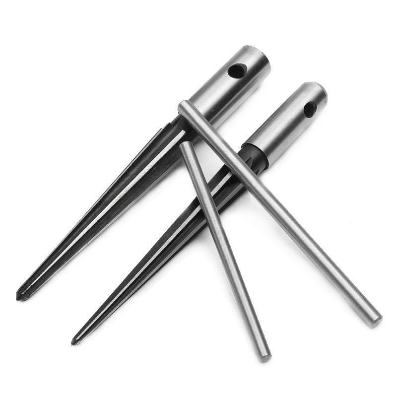 DIY Brostift Hull Håndbrotsj Konisk T-håndtak 6 Fluted Fas Brotsjing Låsesmed Trearbeider Kjerneskjæring Verktøy for Tre Gitar Avgrading
