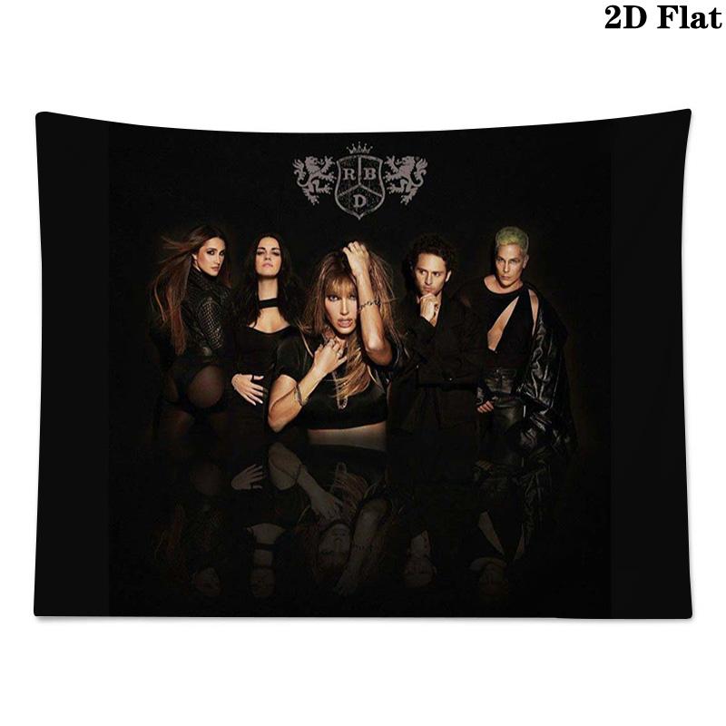 RBD Band Wall Tapestry Aesthetic Wall Hanging Printed Fabric Blanket Decorative Tapestries for Bedroom Living Room Home Decor