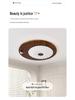 2025 Chinese-Japanese Solid Wood Ceiling Light for Bedroom and Dining Room