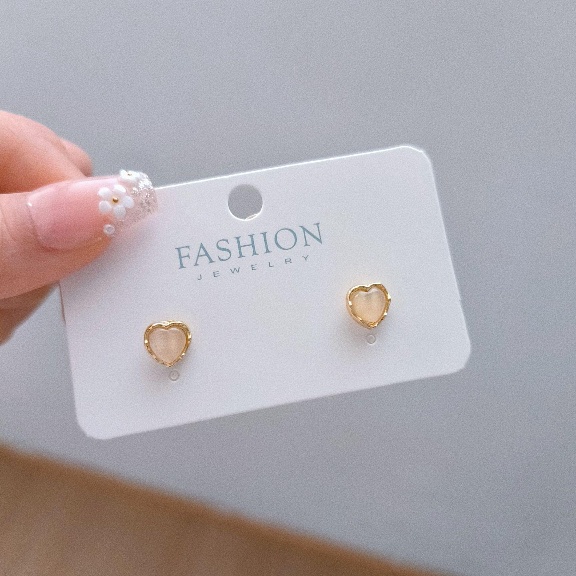 

Квадратні опалові квіти темперамент світла розкіш універсальні висококласні дизайнерські сережки-пусети