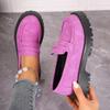 Autumn New Comfortable Casual Women's Shoes Thick Heel Thick Sole Foot Cover Retro Large Size Women's Shoes