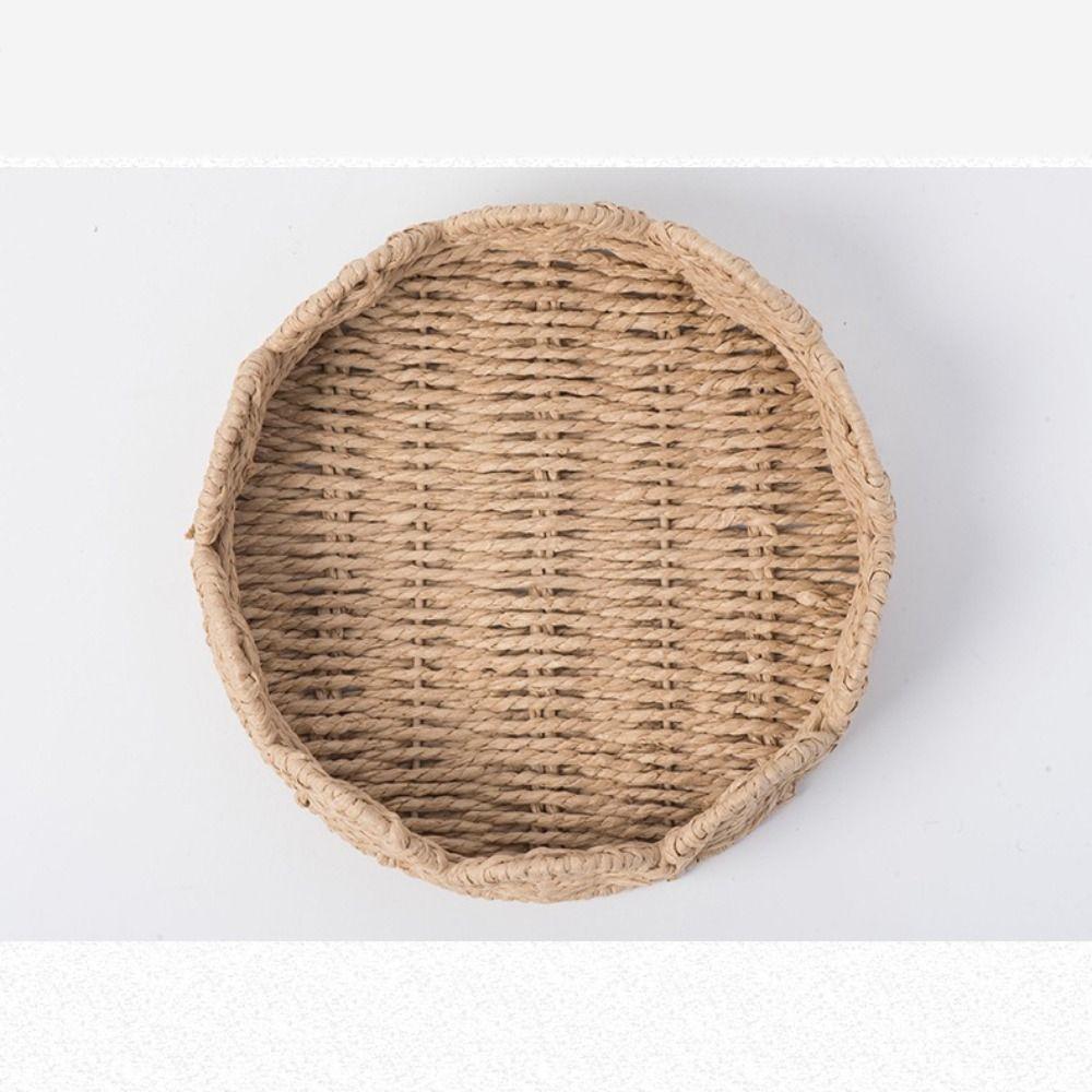 Japanese Style Hand Woven Basket Handmade Multipurpose Storage Basket  Table Decor