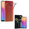 Case and Protective Films - VCOMP - Xiaomi Redmi 8A - UltraSlim - Transparent - 3 Tempered Glass