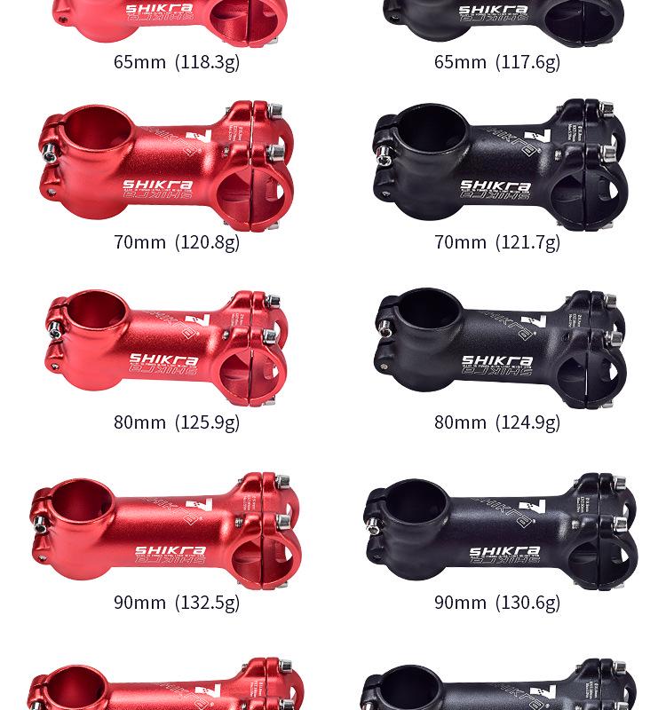 SHIKRA Mountain Bike Handlebar Stem (-7°) In Lengths: 35-110mm.