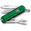Victorinox Classic SD Classic Colors Green Translucent Swiss Army Knife Multi-Tool with Scissors and Screwdriver 7 Functions