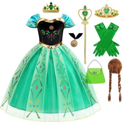 Anna Prinzessinnenkleid gefroren - Kindergeburtstag & Festival Abendkleid