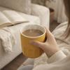 Breakfast Milk Cup 350ML Pocket Coffee Cup Leak Proof Ceramic Mini Water Cup with Lid Travel Mug Office
