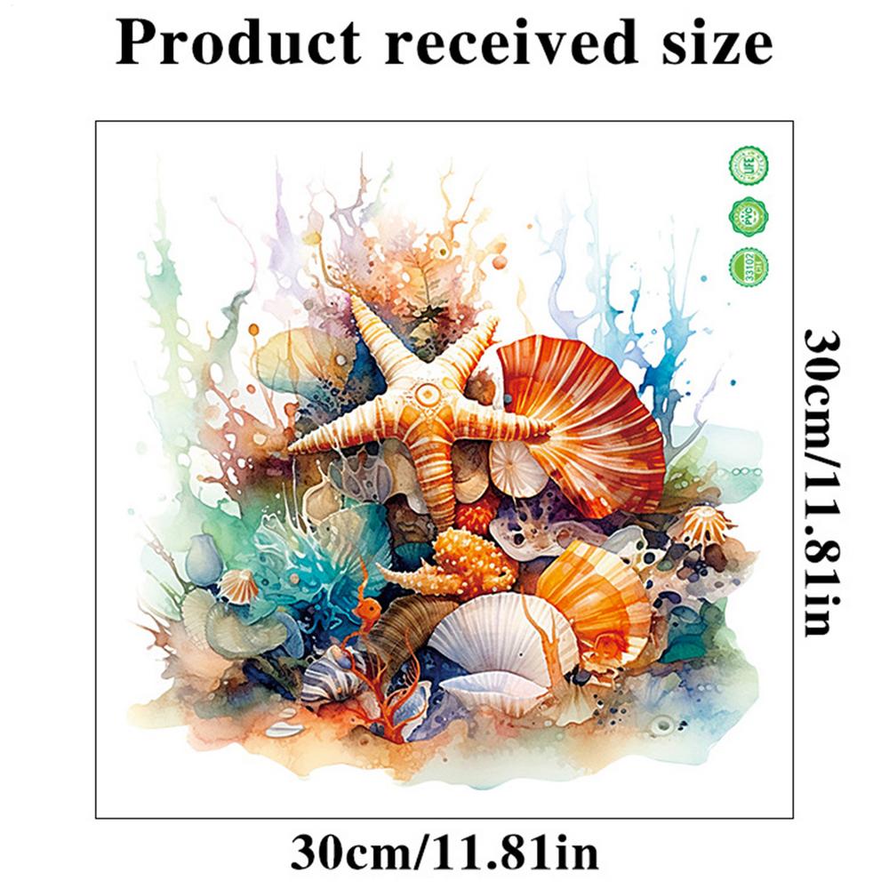 Toilet Stickers Toilet Seat Decorative Stickers Underwater World Strong Back Adhesive Decoration Tool for Hotels Schools Family