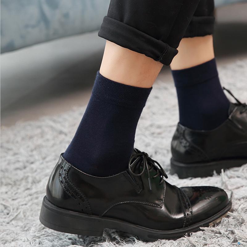 5 Pairs Black Business Men Socks Cotton New Style Casual Socks Man Soft Breathable Summer Winter Long Socks for Male Sock