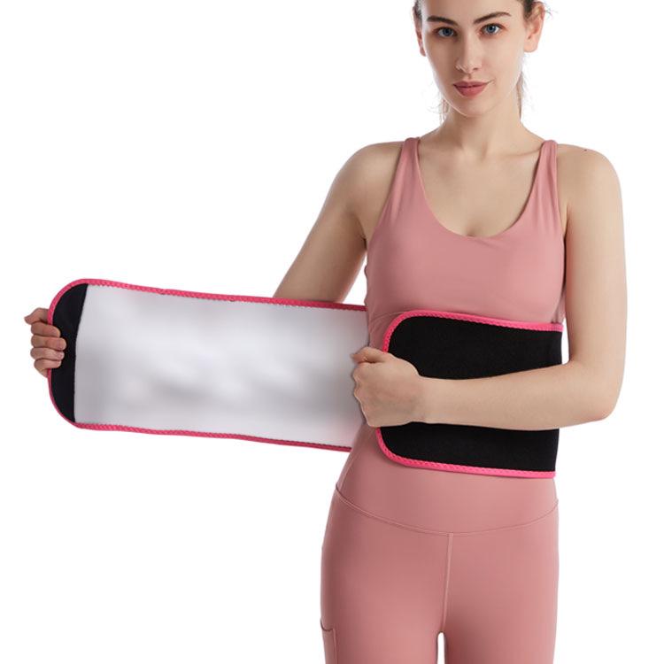 Silver Ion Waist Belt: Fitness & Yoga Sweat Wrap for Running and Fat Burning