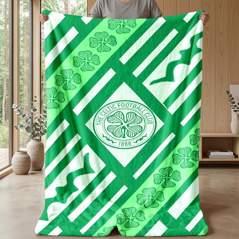 Celtic FC Theme Blanket Soft Flannel Fleece Blanket Warm Lightweight Throw Blanket for Home Sofa Bed