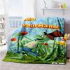 Biene Maja Customize Text Blanket Throw Customizable Blanket Ultra-Soft Versatile for Sofa Livingroom Bedding Chair Four Seasons Multipurpose