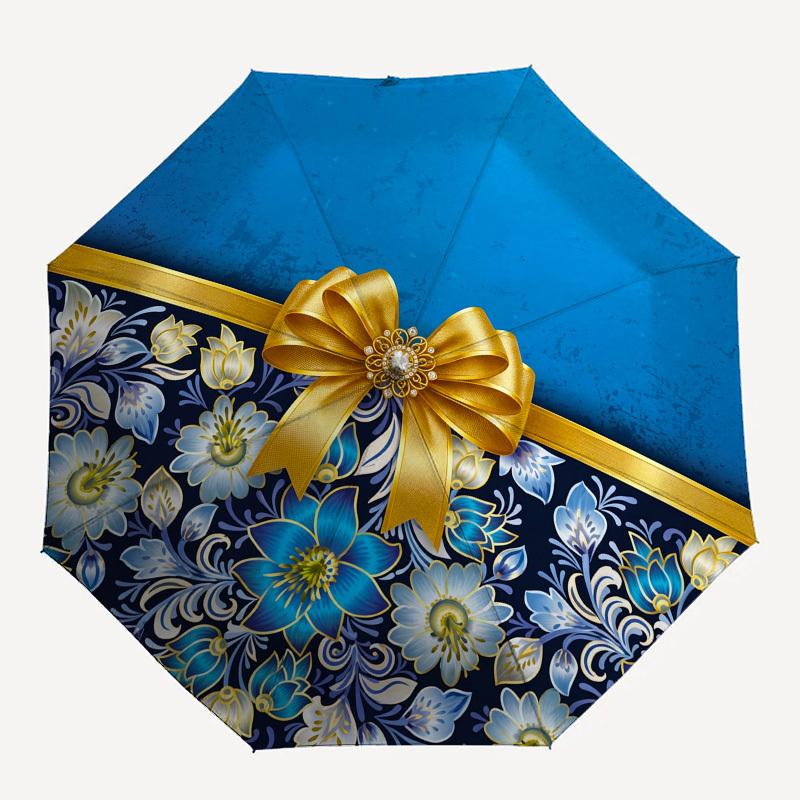 

1pc Floral Gift Box Umbrella with Plastic Handle,Compact & Stylish,Suitable for All Seasons YS331071