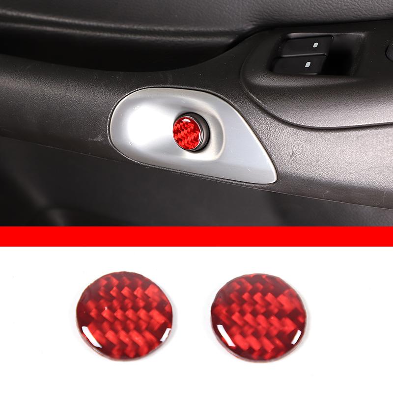 

Мягкое углеродное волокно, автомобильная дверная кнопка, переключатель, рамка, наклейки для Chevrolet Corvette C6 2005-2013, автостайлинг Style D